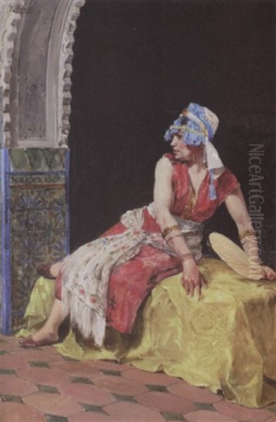 The Favorite Oil Painting by Rudolf Ernst