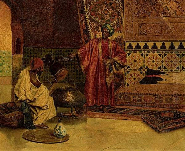 The Musicians Oil Painting by Rudolf Ernst