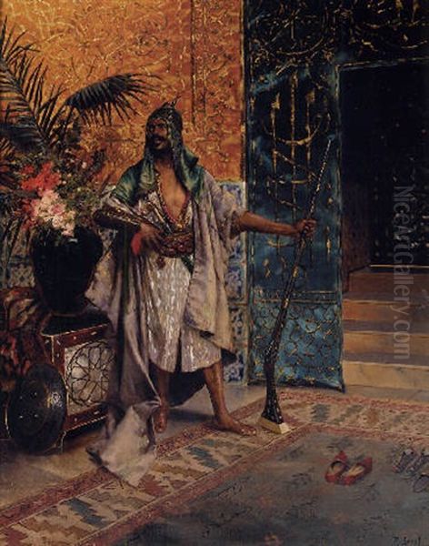 Harem Guard Oil Painting by Rudolf Ernst