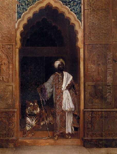 The Palace Guard Oil Painting by Rudolf Ernst