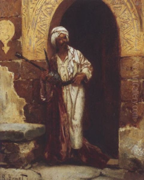 Devant Le Palais Oil Painting by Rudolf Ernst