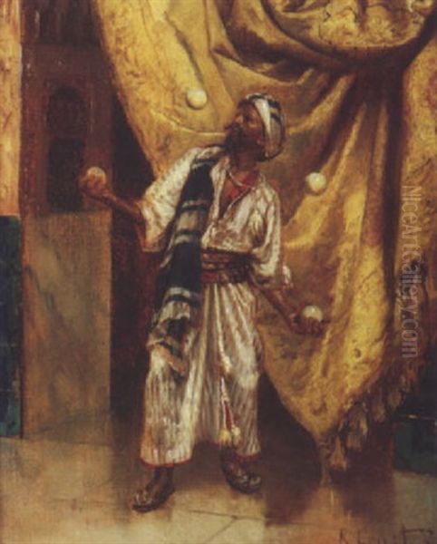 Le Jongleur Oil Painting by Rudolf Ernst