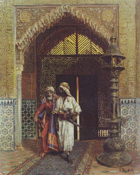 After Prayer Oil Painting by Rudolf Ernst