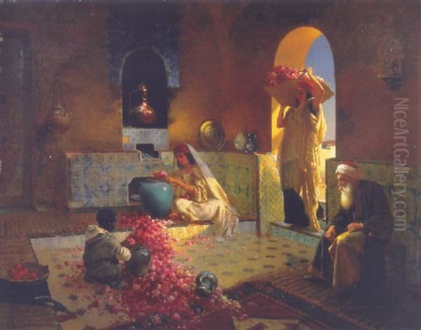 The Perfume Maker Oil Painting by Rudolf Ernst