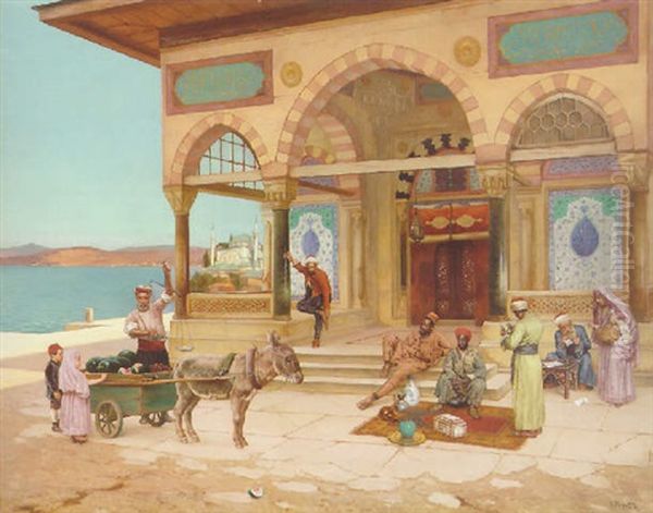 The Tomb Of Sultan Selim, Constantinople Oil Painting by Rudolf Ernst