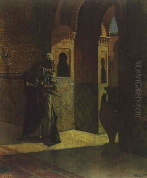 L'alhambra Oil Painting by Rudolf Ernst