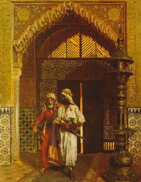 After Prayer Oil Painting by Rudolf Ernst