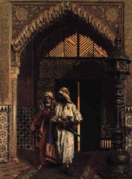 After Prayer Oil Painting by Rudolf Ernst