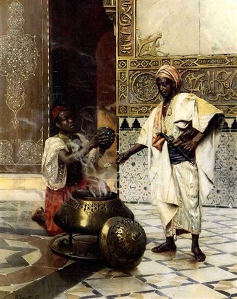 In The Alhambra Oil Painting by Rudolf Ernst