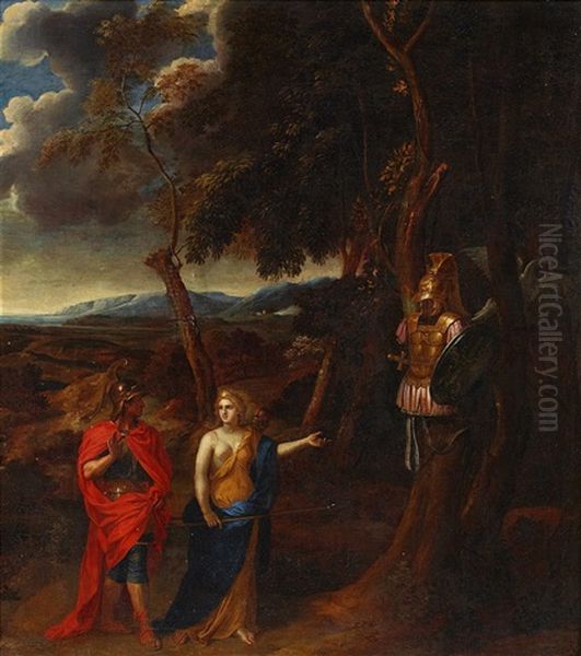 Mythological Motifs With Venus And Vulcan Oil Painting by Charles Errard the Elder