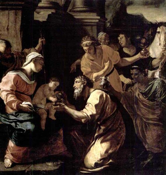 The Adoration Of The Magi Oil Painting by Charles Errard the Elder