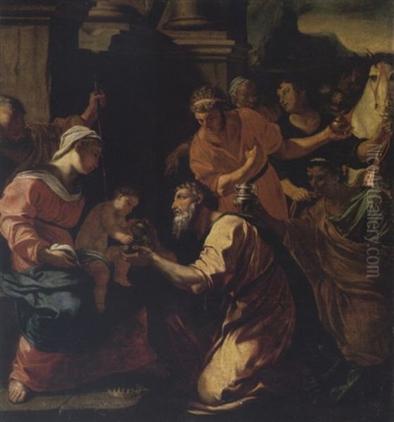 The Adoration Of The Magi Oil Painting by Charles Errard the Younger