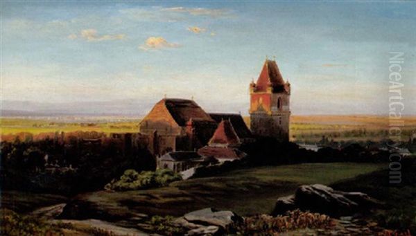 Blick Auf Perchtoldsdorf Oil Painting by Marie Ertl