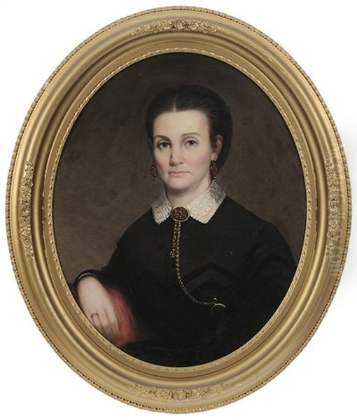 Rebecca Jane Wheat Ament (1831-1913) Oil Painting by Aaron C. Eshelman