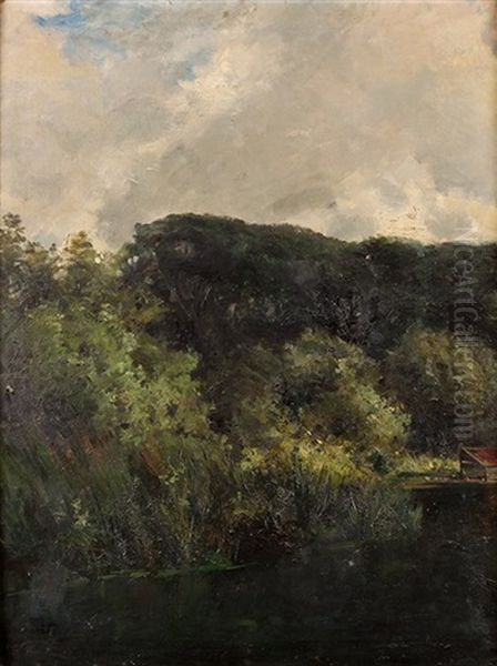 Paisaje De La Granja Oil Painting by Juan Espina Y Capo