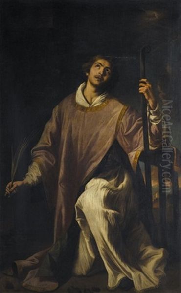 Saint Lawrence Oil Painting by Jeronimo Jacinto Espinosa