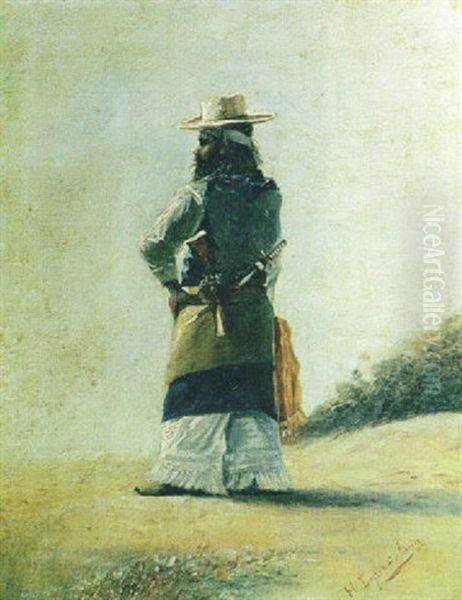 Gaucho Oil Painting by Horacio Espondaburu