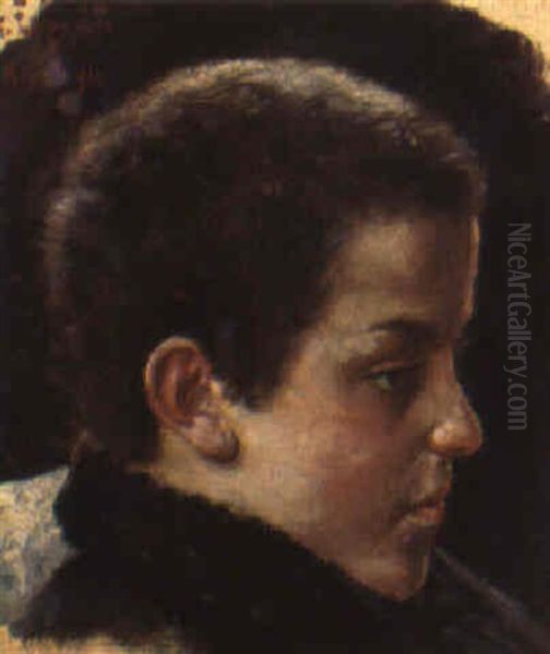 Testa Di Ragazzo Oil Painting by Gaetano Esposito