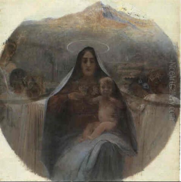 Madonna Del Lavoro Oil Painting by Gaetano Esposito