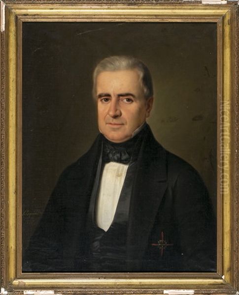 Caballero De La Orden De San Fernando Oil Painting by Antonio Maria Esquivel Suarez de Urbina