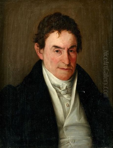 Retrato De D Jose De La Plana Oil Painting by Antonio Maria Esquivel Suarez de Urbina