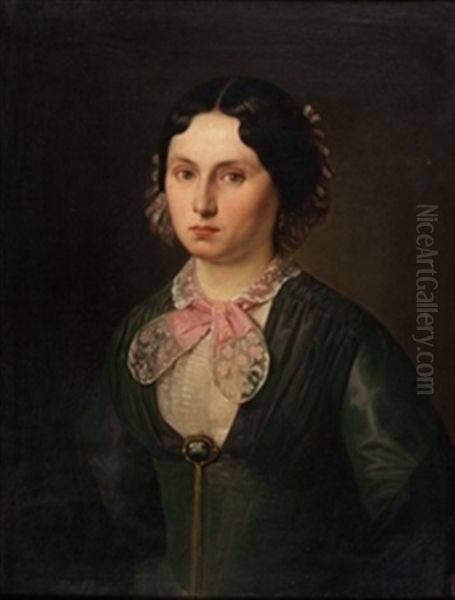 Retrato De Dama Oil Painting by Antonio Maria Esquivel Suarez de Urbina