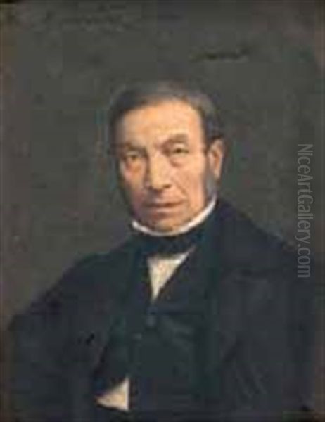 Retrato De Caballero Oil Painting by Antonio Maria Esquivel Suarez de Urbina