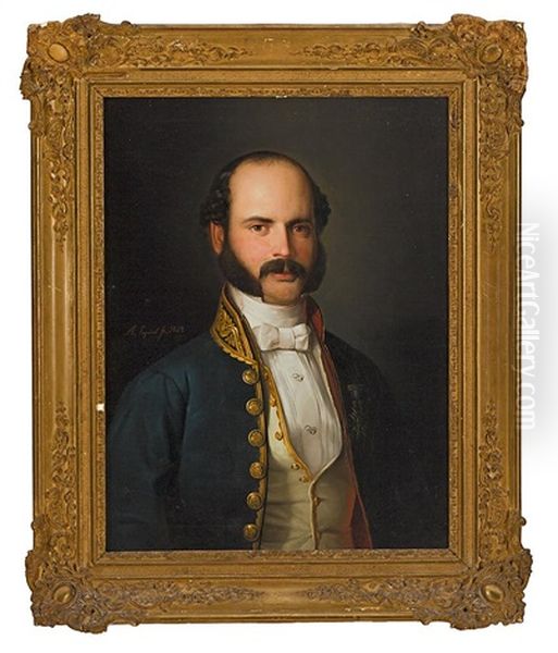 Retrato Masculino Oil Painting by Antonio Maria Esquivel Suarez de Urbina