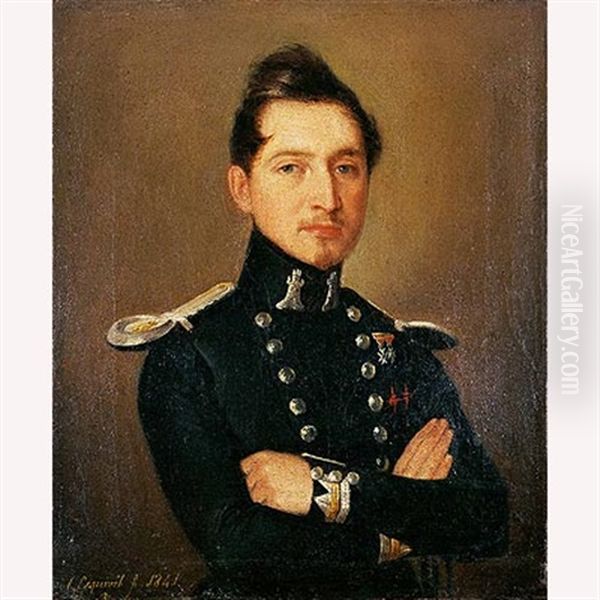 Retrato De Don Manuel Ibarra Guerrero, Xxiii Conde De Campos Oil Painting by Antonio Maria Esquivel Suarez de Urbina