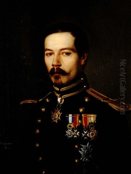 Retrato De Caballero Oil Painting by Antonio Maria Esquivel Suarez de Urbina