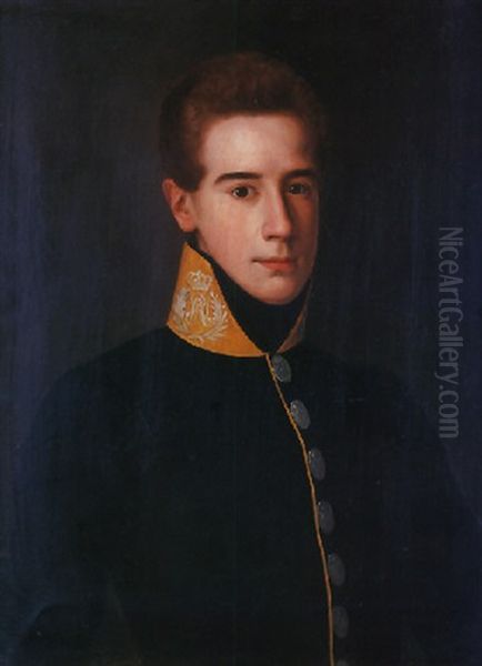 Retrato De Joven Oil Painting by Antonio Maria Esquivel Suarez de Urbina