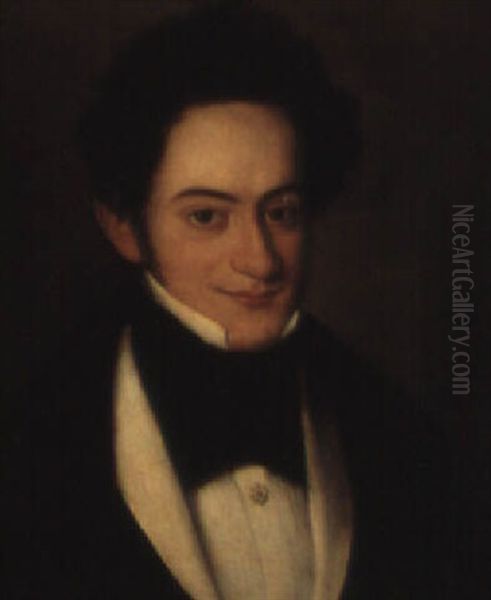 Retrato De Caballero Oil Painting by Antonio Maria Esquivel Suarez de Urbina