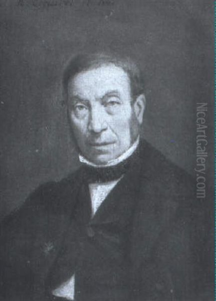 Retrato De Caballero Oil Painting by Antonio Maria Esquivel Suarez de Urbina