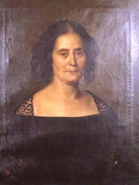 Retrato De Dama Oil Painting by Antonio Maria Esquivel Suarez de Urbina