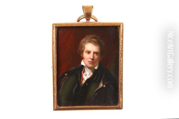 Portrait Miniature Of David Wilkie R.a. (after T. Phillips) Oil Painting by William Essex