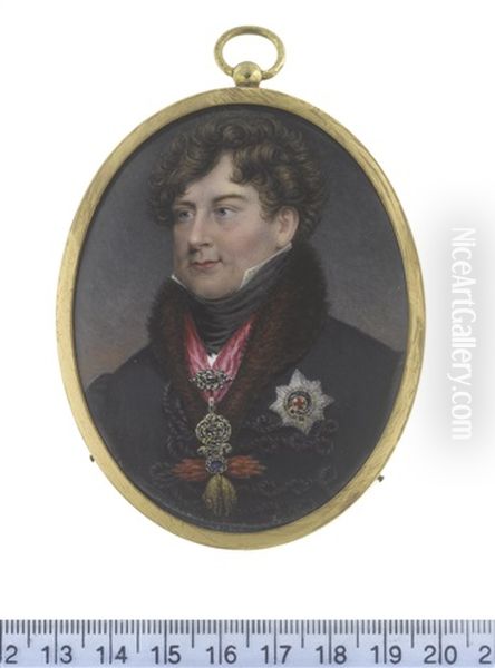 George Iv (1762-1830) King Of The United Kingdom Of Great Britain And Ireland And Of Hanover (after Sir Thomas Lawrence) Oil Painting by William Essex