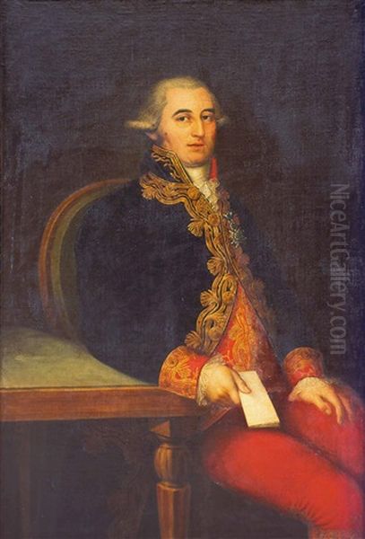 Retrato De D. Pedro Cifuentes Y Lopez De Azcutia Oil Painting by Agustin Esteve Y Marques