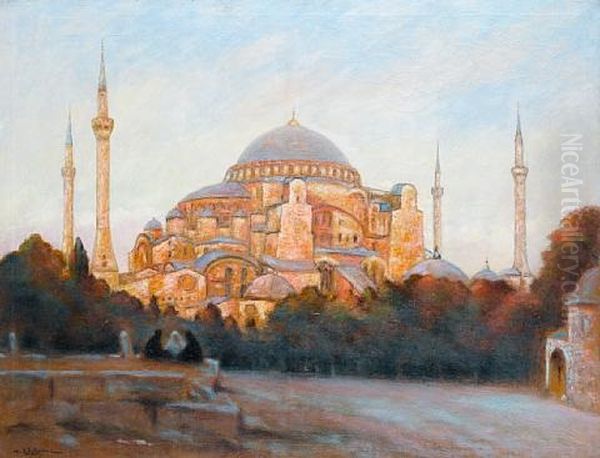 Hagia Sophia, Istanbul Oil Painting by Henry d' Estienne