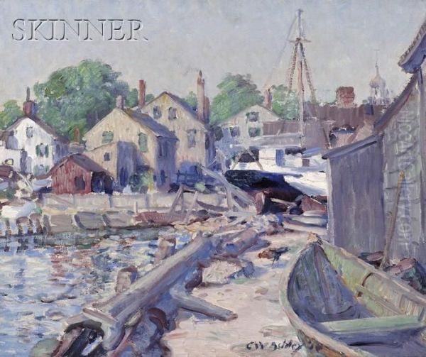 Dockside View Oil Painting by Clifford Warren Ashley