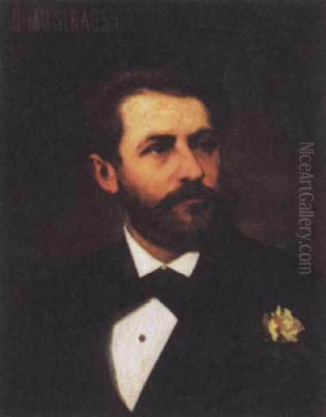 Portraet Af Dr. Max Strauss Oil Painting by Theodor Josef Ethofer