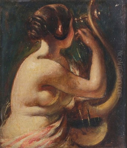 Sappho Oil Painting by William Etty