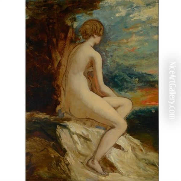 Sketch For Andromeda Oil Painting by William Etty