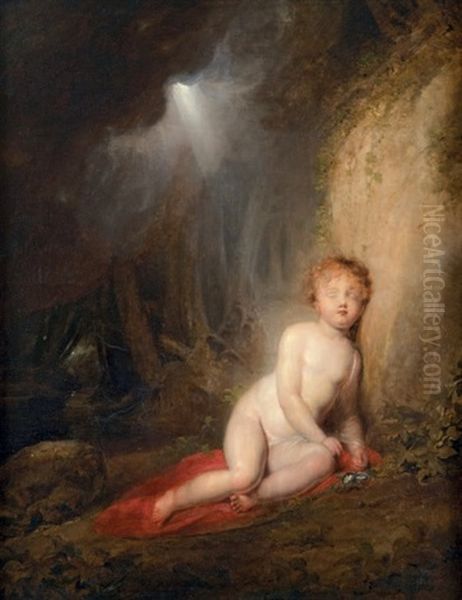 L'enfant Jesus Endormi Oil Painting by William Etty