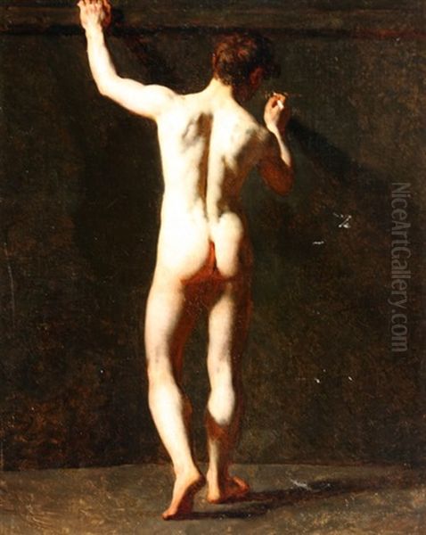 Portrait Of A Male Nude Artist Oil Painting by William Etty