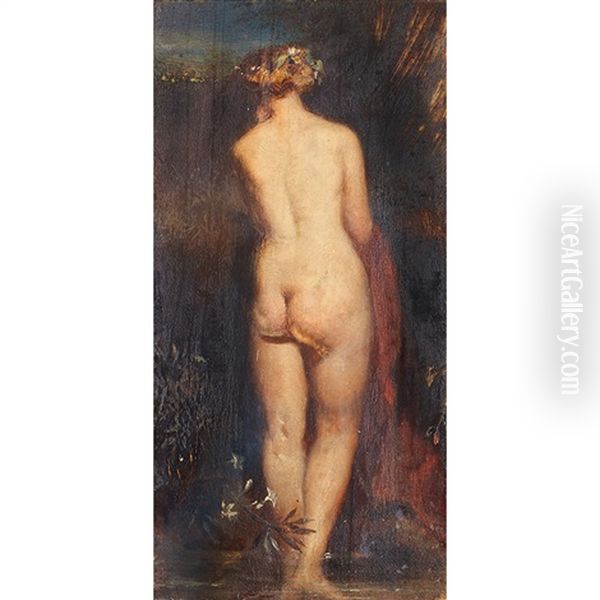 Nude (bather) Oil Painting by William Etty