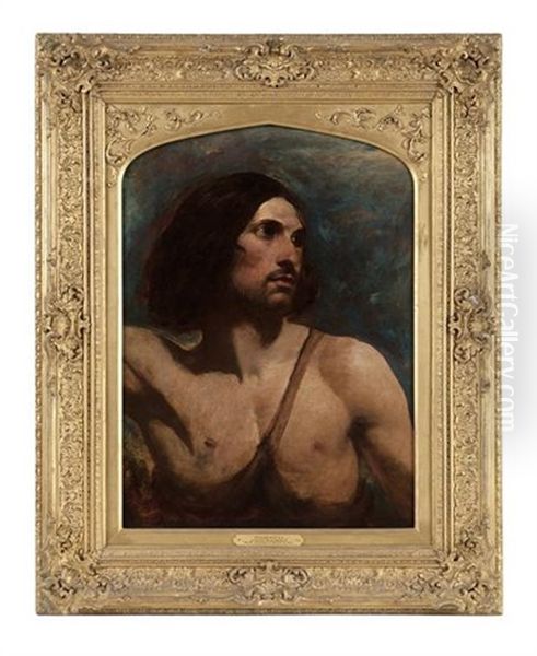 David (study) Oil Painting by William Etty