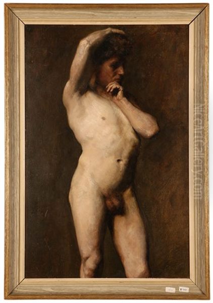 Odalisque (nude Male) Oil Painting by William Etty