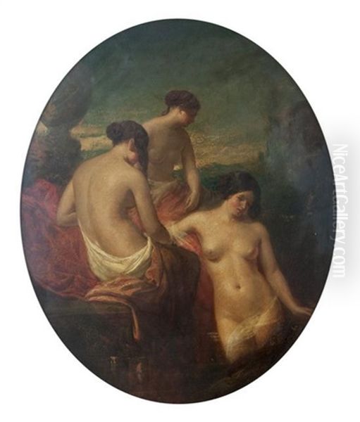 Bathers Oil Painting by William Etty