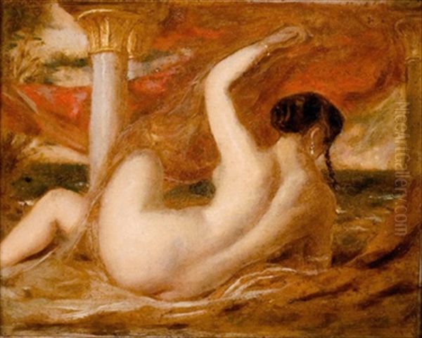 Weiblicher Ruckenakt Oil Painting by William Etty