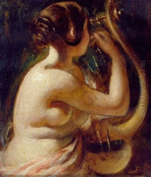 Sappho Oil Painting by William Etty